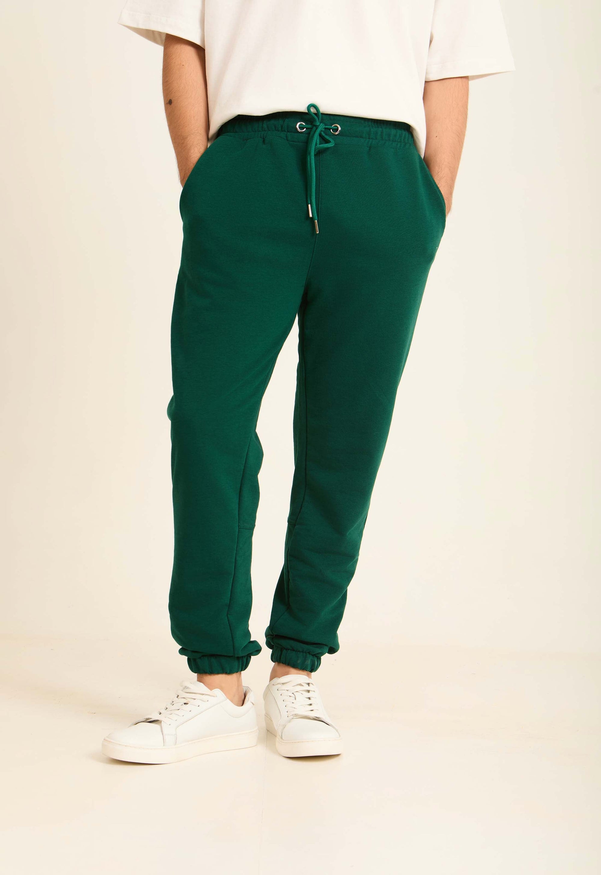 Men Sweat Pant Basic Jogger/Regluar fit Sweatpants Cotton Green