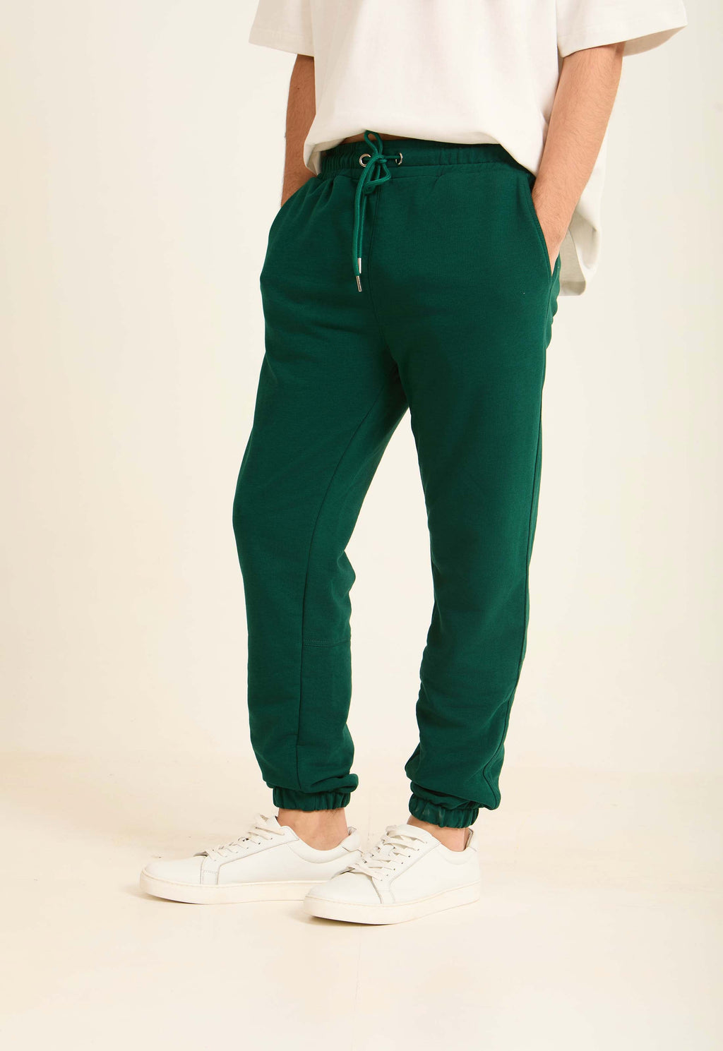 Men Sweat Pant Basic Jogger/Regluar fit Sweatpants Cotton Green
