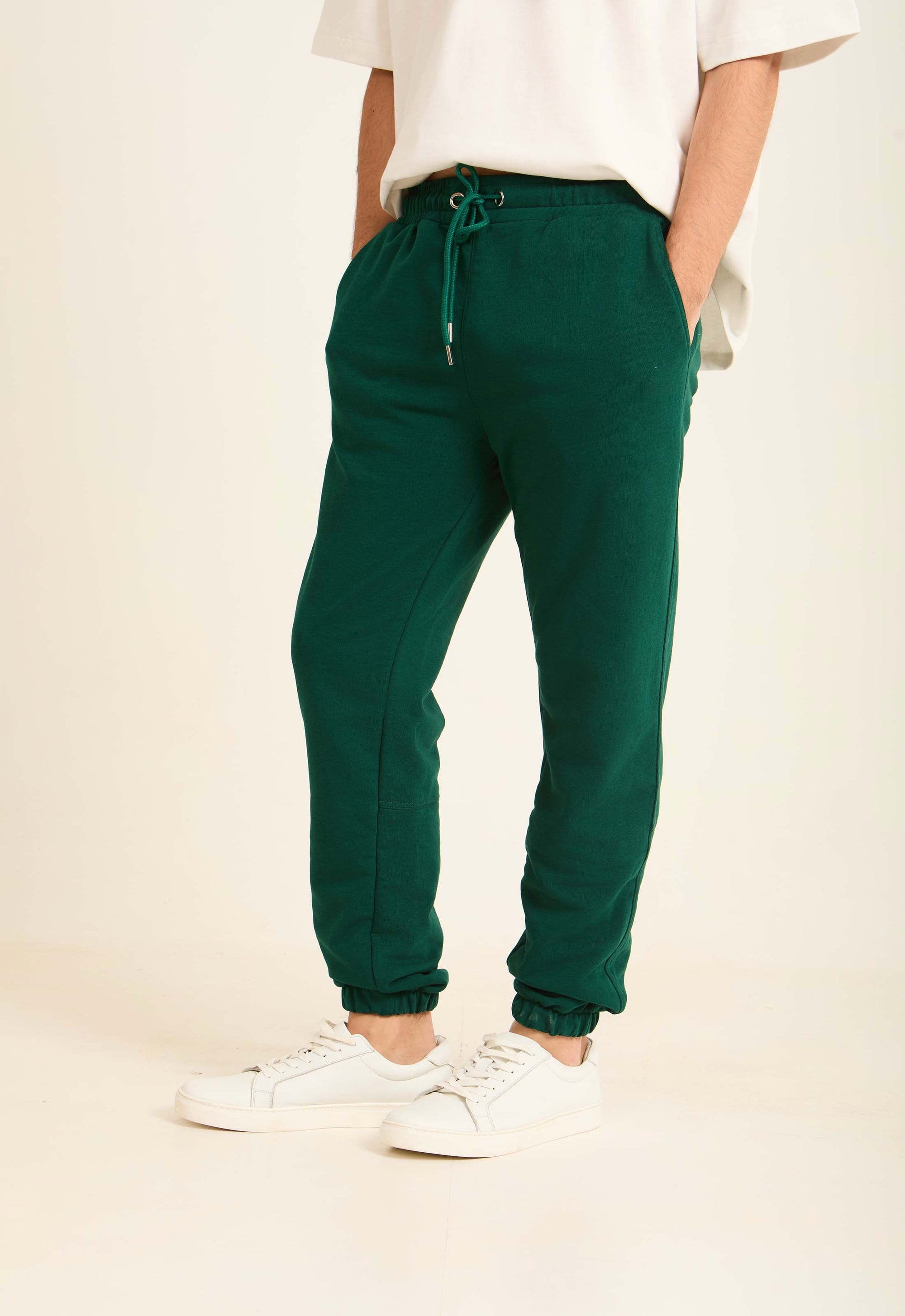 Men Sweat Pant Basic Jogger/Regluar fit Sweatpants Cotton Green